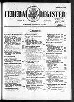 Thumbnail for File:Federal Register 1963-04-13- Vol 28 Iss 73 (IA sim federal-register-find 1963-04-13 28 73).pdf