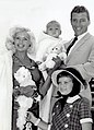 Jayne Mansfield, Mickey Hargitay and children 1959