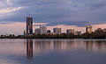 Donaucity Vienna, seen from Donaumarina