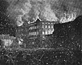 The fire of Christiansborg Palace in 1884