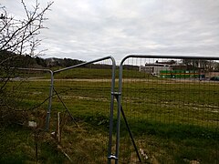 Lancaster Uni Health Innovation Campus under construction from Bailrigg Lane - geograph.org.uk - 6445294.jpg