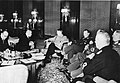 Göring during the audience of Czechoslovak president Emil Hácha with Adolf Hitler, March 15, 1939