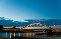 The Madalinski Bridge by night