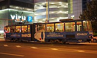 A tram in Tallinn