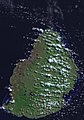 Satellite image of Mauritius Image satellite de l'île Maurice