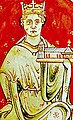 Portrait by Matthew Paris from Historia Anglorum (1250-59)