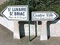 Panneaux Michelin à Dinard en Ille-et-Vilaine.