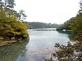 L'anse de Penmor vue de sa rive droite près du moulin Édouard.