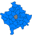 Glogovac map, Kosovo 2006