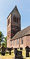 Toren (dateert uit 1671) en kerk van de Vaste Burchtkerk (Wijckel)