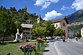 Centre of Jausiers, dept. Alpes-de-Haute-Provence