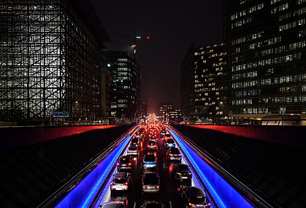 "Tunnel_Belliard,_coming_out_on_Rue_de_la_Loi.jpg" by User:Trougnouf