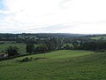 A view towards Etchingham station from Burgh Hill in Hurst Green, East Sussex, UK