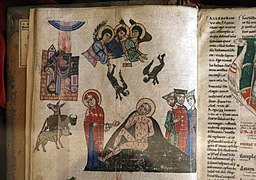 Italia centrale, biblia sacra con glosse (giobbe), 1175-1200 ca. pluteo 7 dex 11, 02.jpg