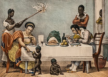 Jean-Baptiste Debret A Brazilian family in Rio de Janeiro