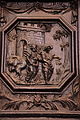 Crozon : église paroissiale Saint-Pierre, panneau de la chaire à prêcher (La libération de la prison de saint Pierre)