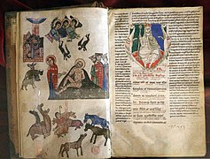 Italia centrale, biblia sacra con glosse (giobbe), 1175-1200 ca. pluteo 7 dex 11, 01.jpg