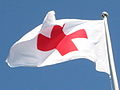 A Red Cross flag