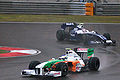 Following Giancarlo Fisichella at the 2009 Chinese GP