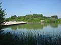 Lake and monument