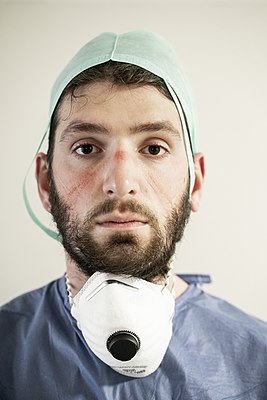 Portrait of Federico Paolin, anesthesiologist doctor