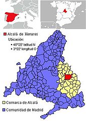 Situación de Alcalá de Henares 2 / Location of Alcalá de Henares 2