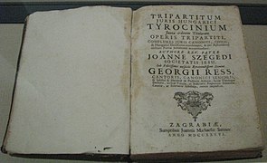 Tripartitum juris Hungarici Tyrocinium (Zagreb, 1736).jpg