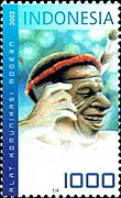 Stamp of Indonesia - 2002 - Colnect 265950 - Telecommunications - Man using cellular phone.jpeg