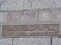 Run of former Berlin Wall; tablet; near Lohmühlenbrücke