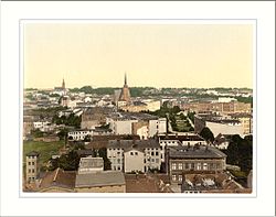 Polski: Widok ogólny z wieży konkatedry na NW English: General view to NW Deutsch: Allgemeine Ansicht