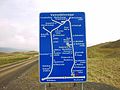 typical Icelandic road sign