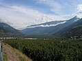 A view of the Vinschgau (Val Venosta) from Schlanders (Silandro)