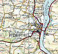 Map of Bideford from 1937