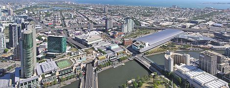 Crown Casino Complex & Melbourne Convention and Exhibition Centre Building (Panorama)