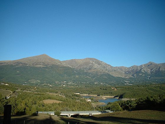 Panorama with Monti della Laga (April 2011)