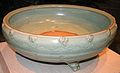 Ming Dynasty planter. Found in Zhejiang province of China. Known as "Longquan ware". Built in the 14th or 15th century. Stoneware with celadon glaze. It is housed in the Smithsonian Institution in Washington D.C.