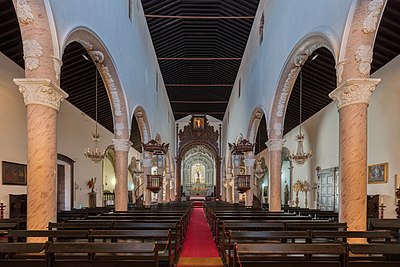 General view of the nave towards the altar.