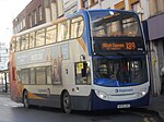 Owen Wilson in an advertisement on a bus in the United Kingdom