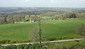 Vue de Châteauneuf-du-Faou et de la vallée de l'Aulne depuis la terrasse du château de Trévarez