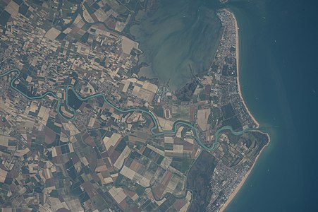 river Tagliamento, village Lignano Sabbiadoro