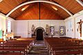 L'église Saint-Éloi : vue intérieure, la nef vue depuis l'autel