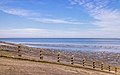 Uitzicht op de Waddenzee achter de zeedijk bij Paesens-Moddergat richting Schiermonnikoog