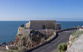 Théâtre de la Mer formerly Fort Saint Pierre, Sète, Hérault, France. View from north in the Grande Rue Haute.