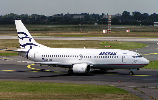 A 737-300 in Düsseldorf