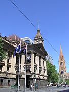 Melbourne City Town Hall in Swanston Street (The foundation stone was laid in 1887)