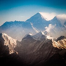 Everest and Lhotse from the south.