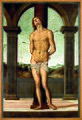 St. Sebastian Tied to a Column label QS:Len,"St. Sebastian Tied to a Column" label QS:Lpl,"Św. Sebastian przywiązany do kolumny"