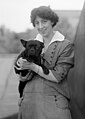 54 Hazel MacKaye and dog by Harris & Ewing uploaded by Fæ, nominated by Adam Cuerden,  9,  0,  0