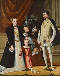 Maximilian II, His Wife and Three Children 1563