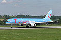 Boeing 757-200 taxiing at Bristol, England